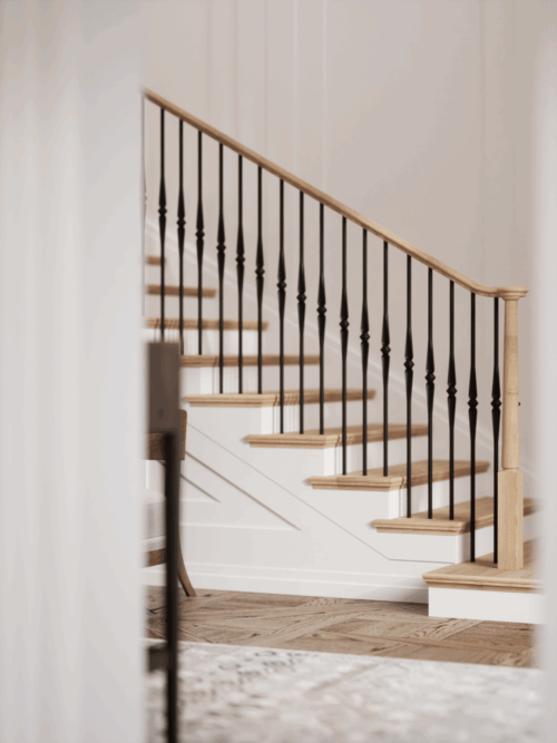 3015 - 3" x 60" Wooden Newel Post - Pin Top - Rohe - Image 4