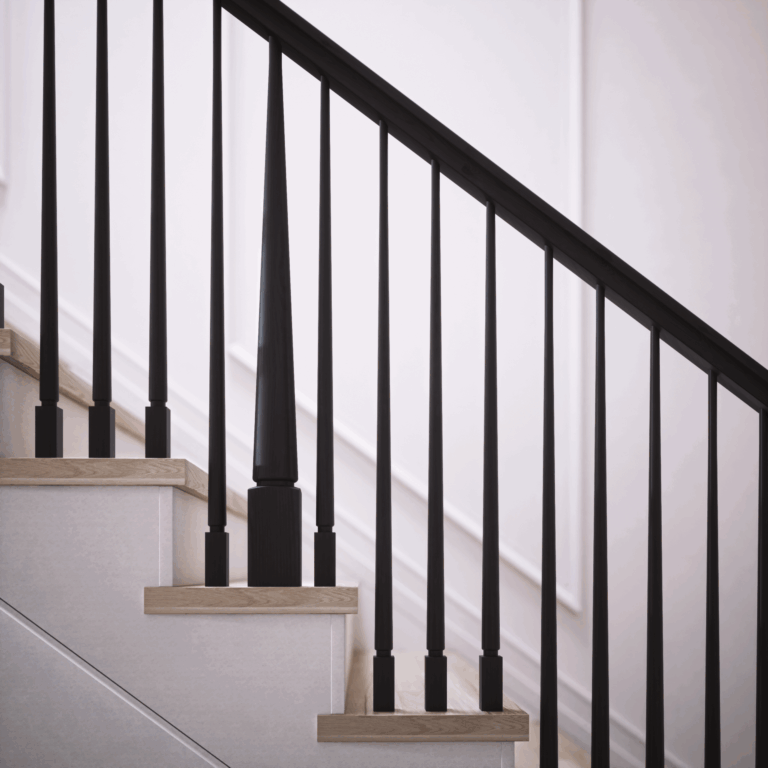 Röhe wood stair design by Ironwood Connection