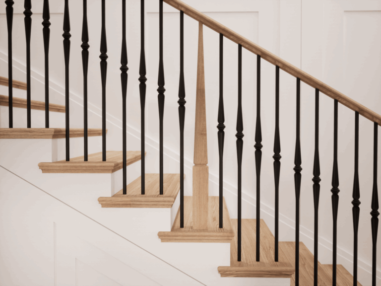 Röhe wood stair design by Ironwood Connection