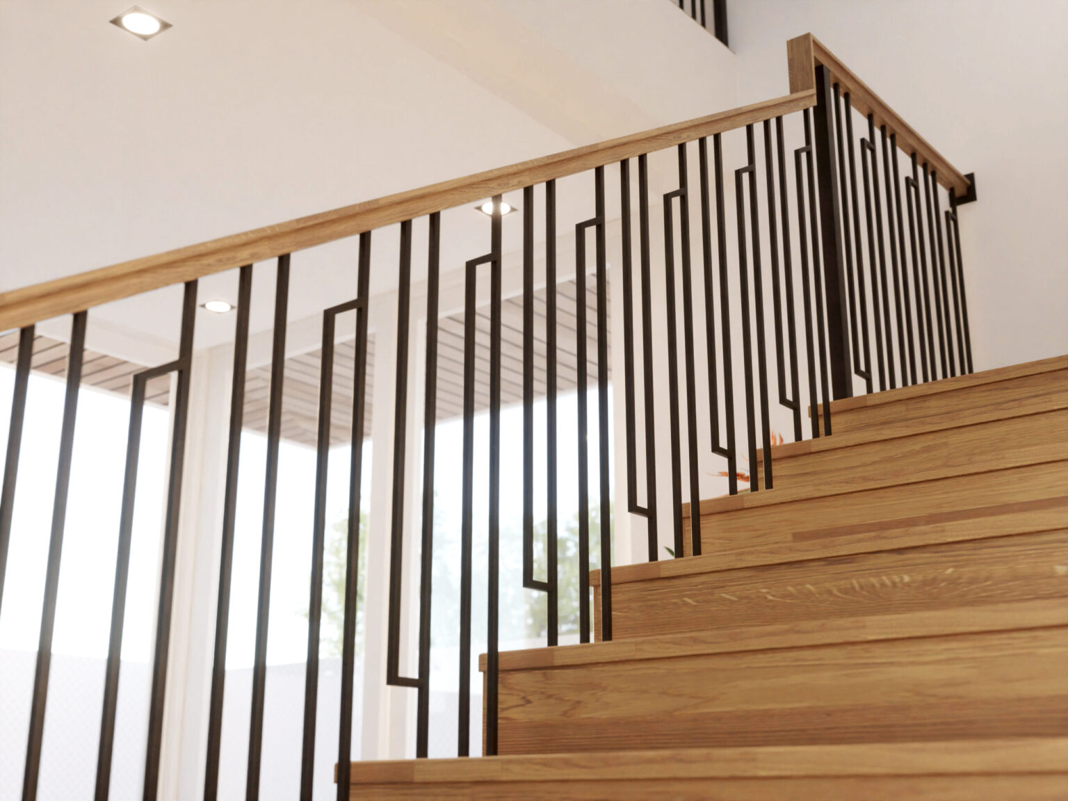 Linéa modern staircase upgrade option